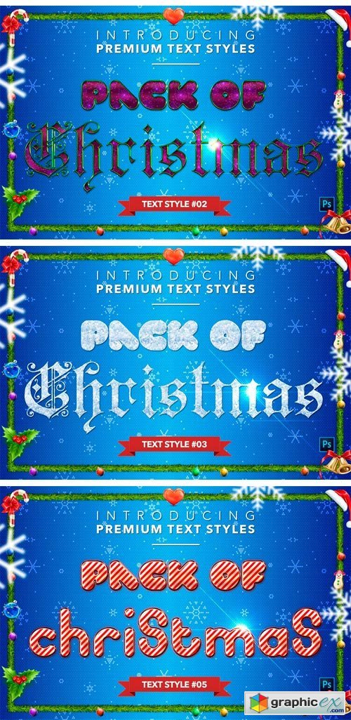 Christmas Pack #1 - Text Styles