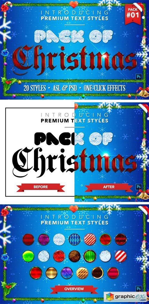 Christmas Pack #1 - Text Styles