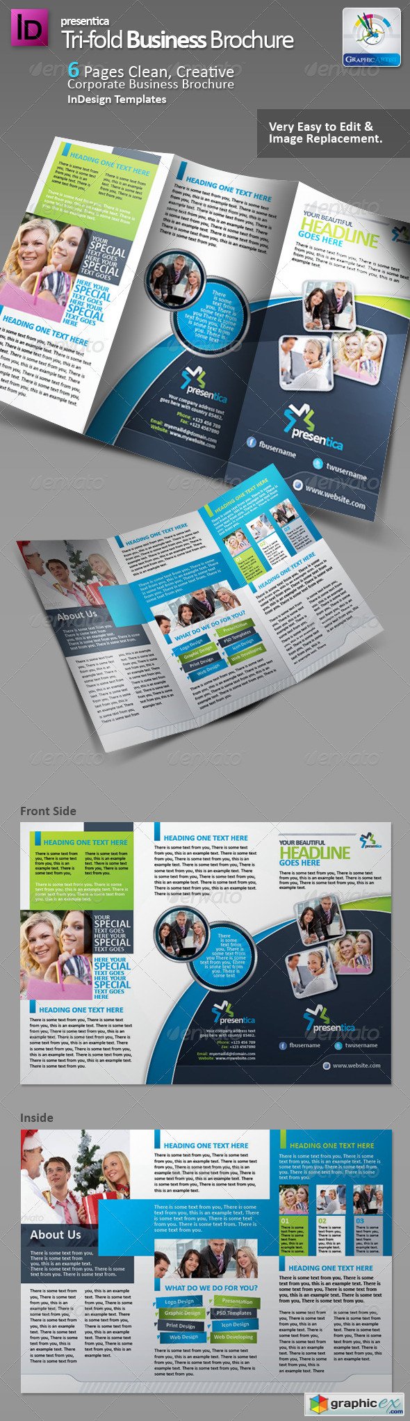 Presentica Tri-fold Corporate Brochure 2942163
