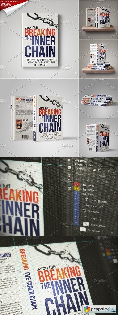 Customizable Book Cover Template 03