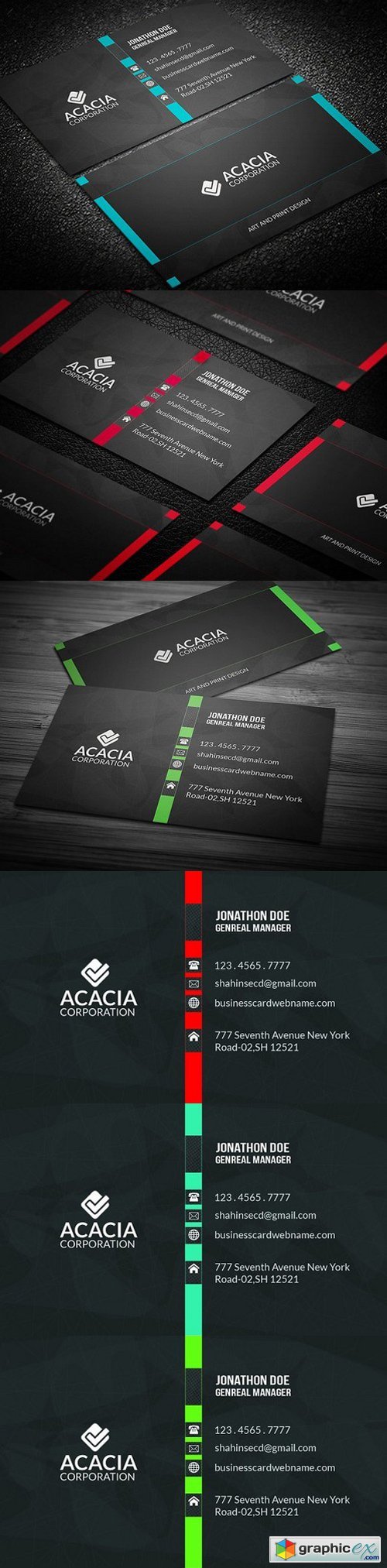 Colorful Business Card 949910