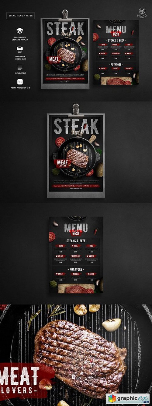 Steak Menu Flyer