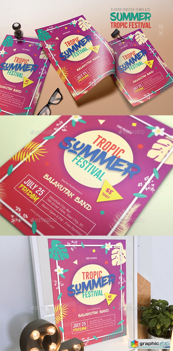 Summer Tropic Festival Flyer
