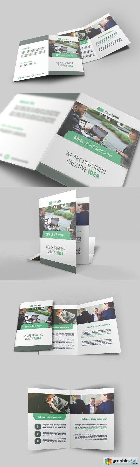 Business Bi Fold Brochure - v009