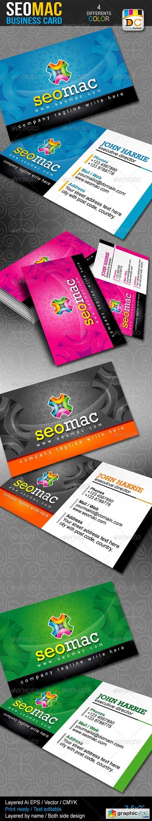 Seo Mac Corporate Business Cards