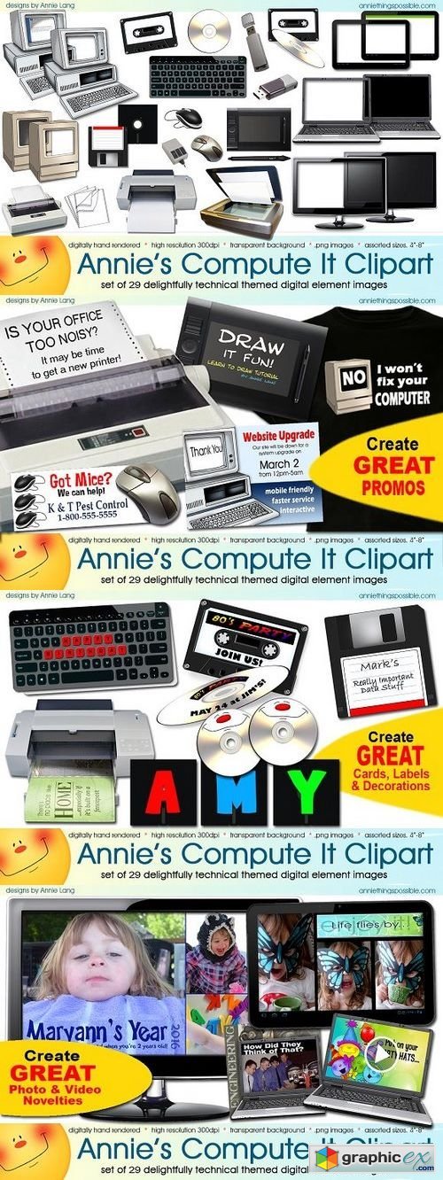 Annie's Compute It Clipart