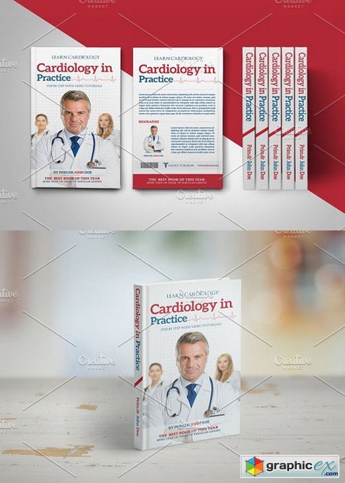Medical book cover template