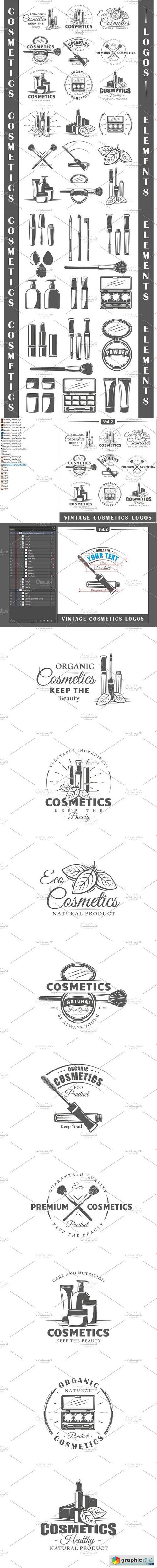 9 Cosmetics Logos Templates Vol.2