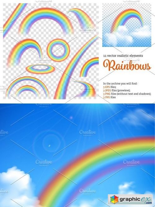 Rainbow Realistic Set