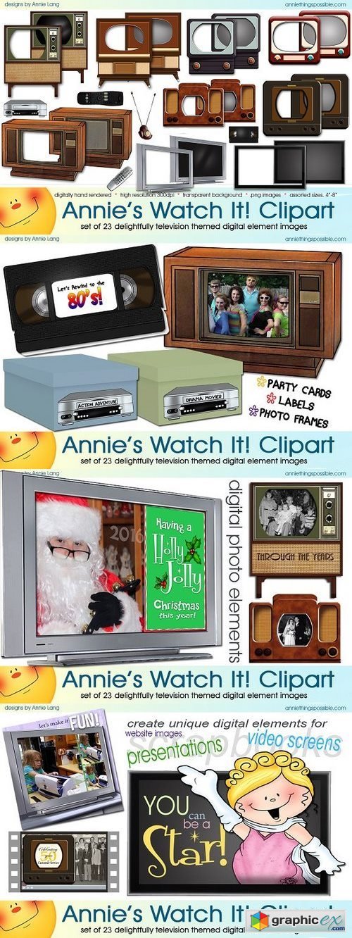 Annie's Watch It Clipart