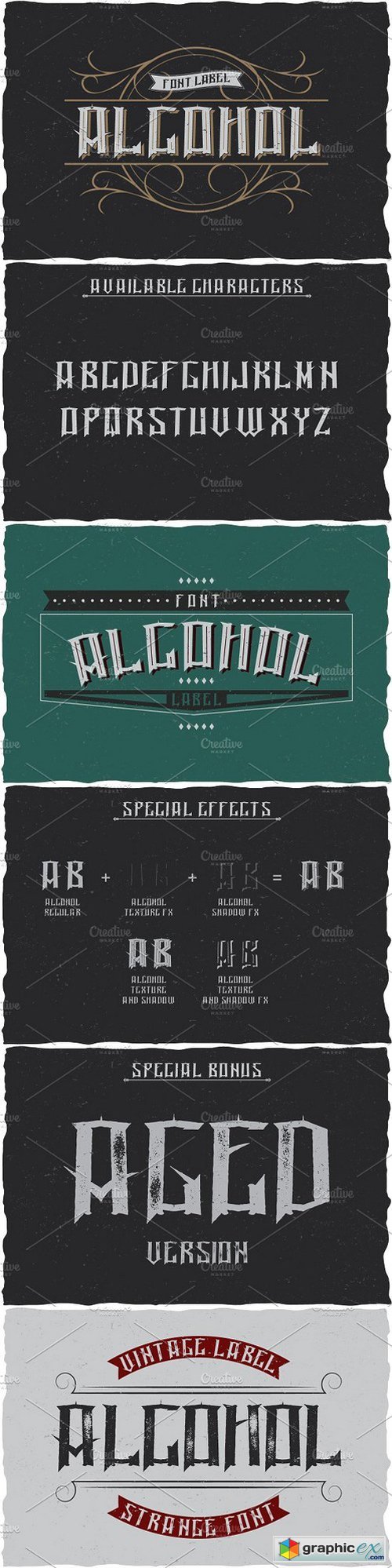 Alcohol Vintage Label Typeface