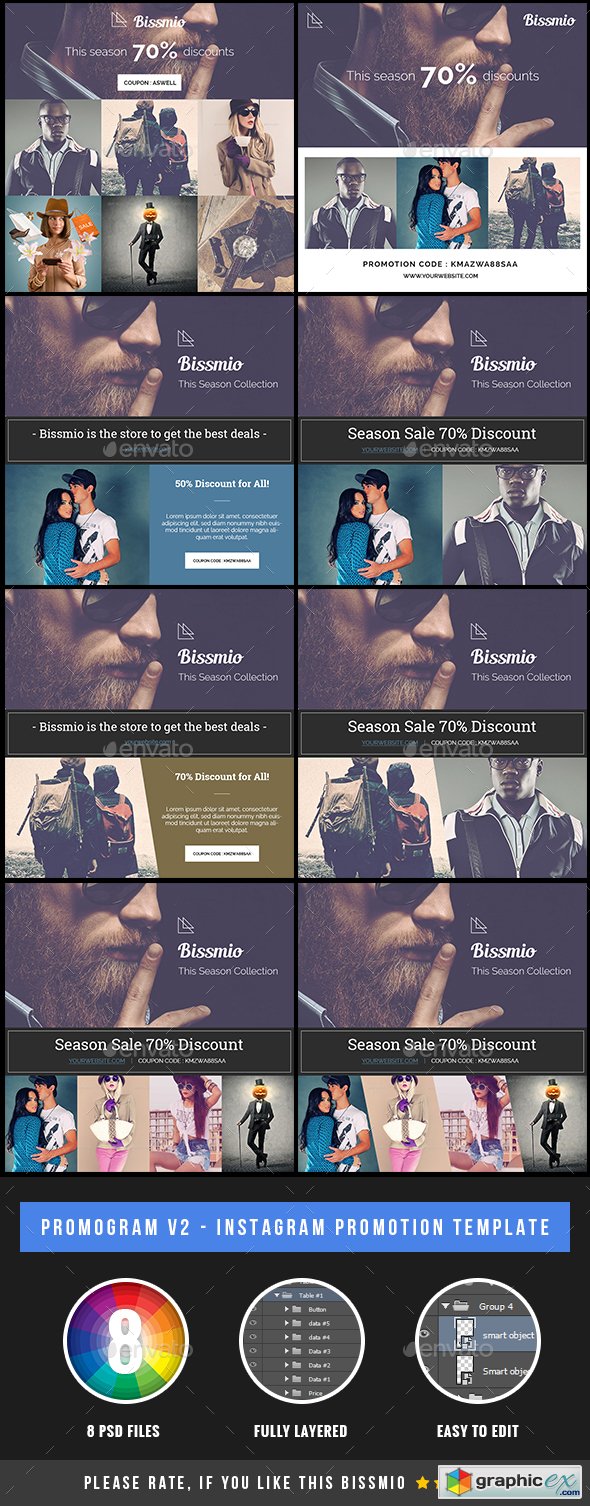 Bissmio Vol 01 - Instagram Promotion Template