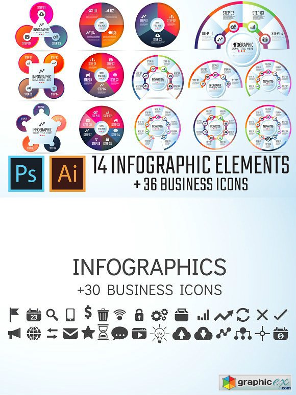 Circle Infographics Template Vol.6