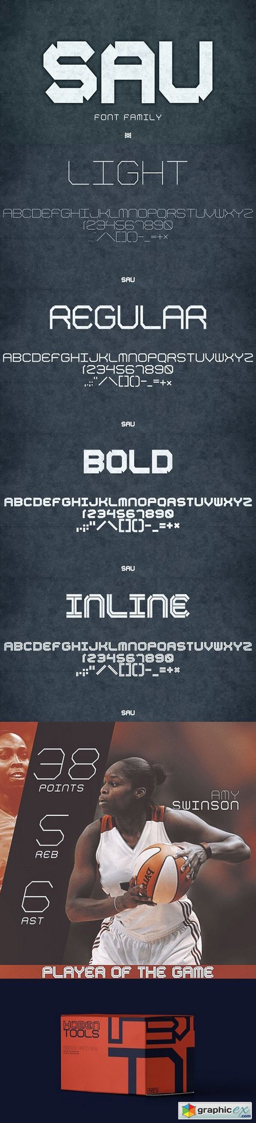 SAU Display Fonts