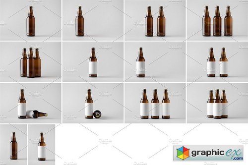 Beer Bottle Mock-Up Photo Bundle