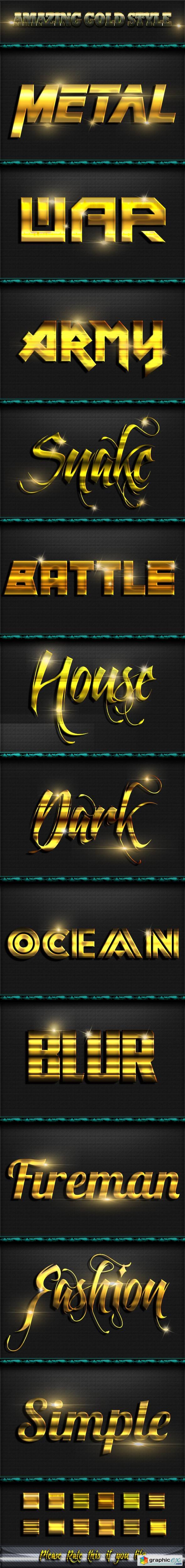 Amazing Gold Style Text Effect