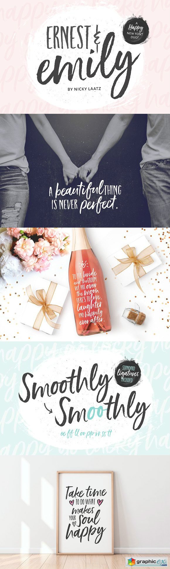 NEW Ernest & Emily Font Duo