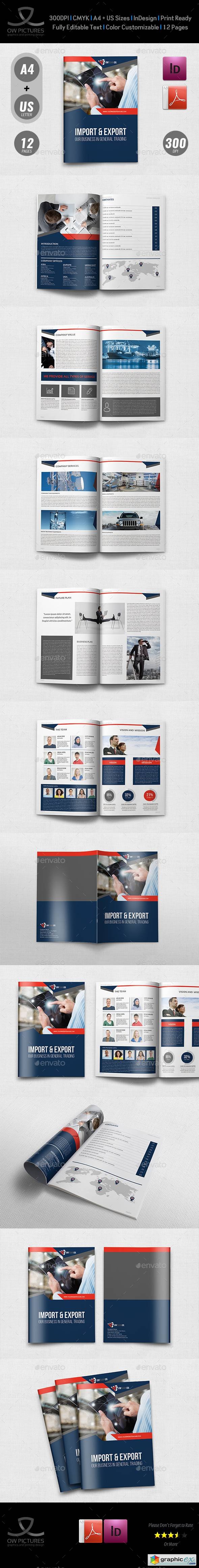 Company Profile Brochure Template Vol.44 -12 Pages