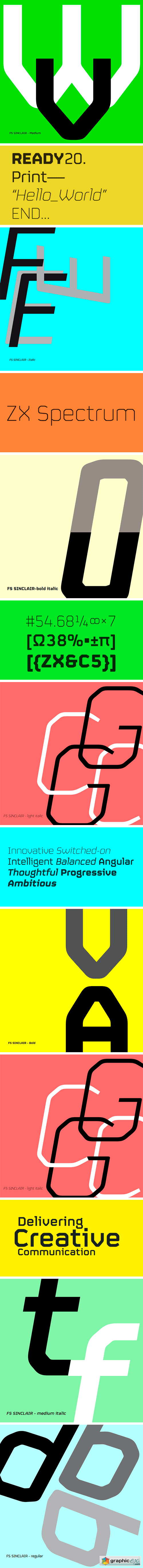 FS Sinclair Font Family FS Sinclair Font Family