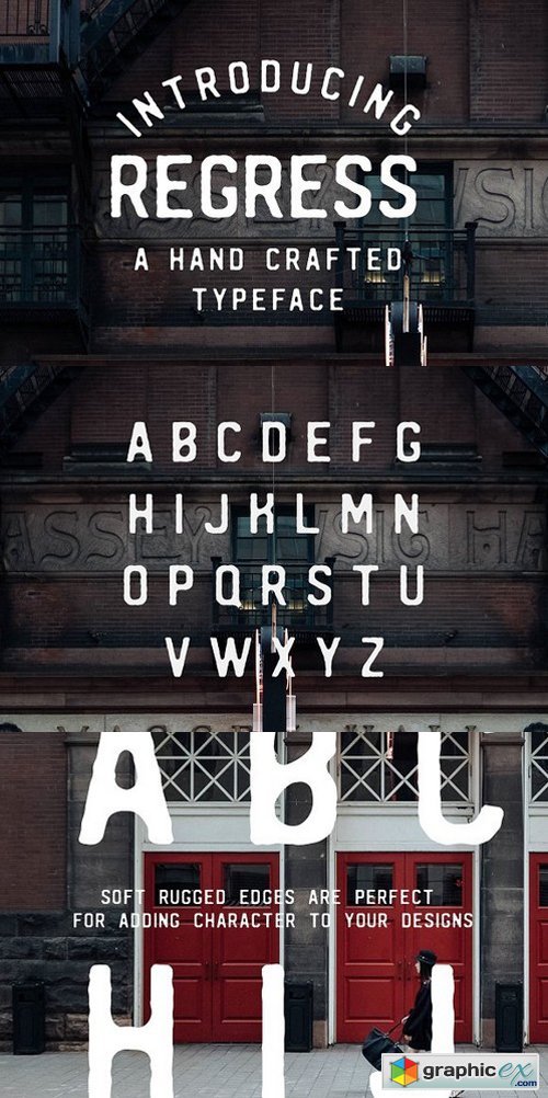 REGRESS - A hand crafted typeface