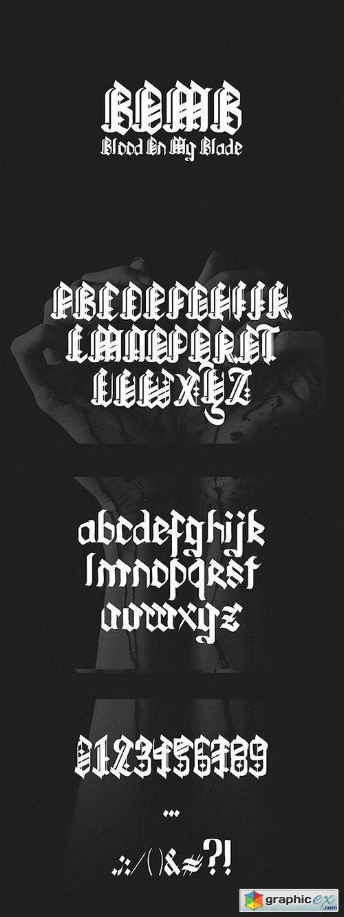 Blood On My Blade font
