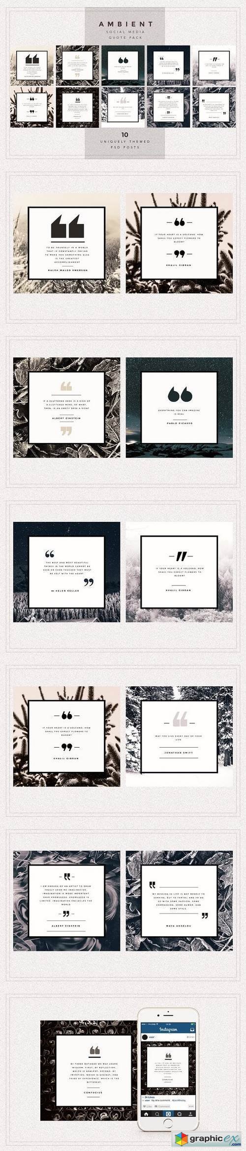 AMBIENT Social Media quote pack