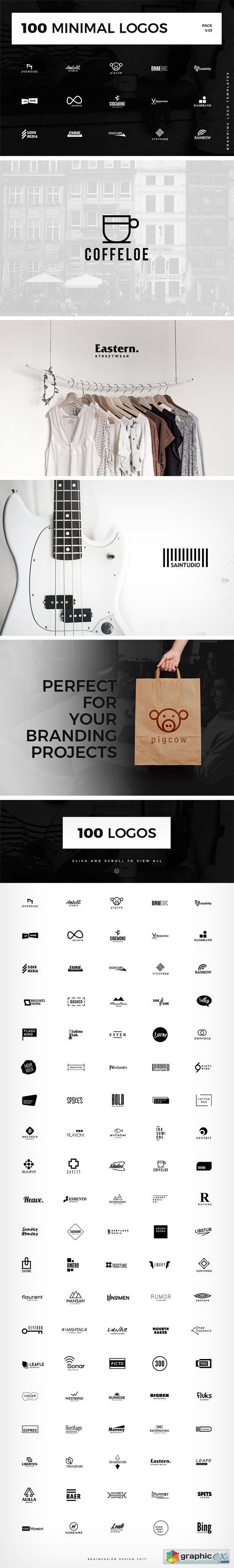 100 Minimal Logo Templates