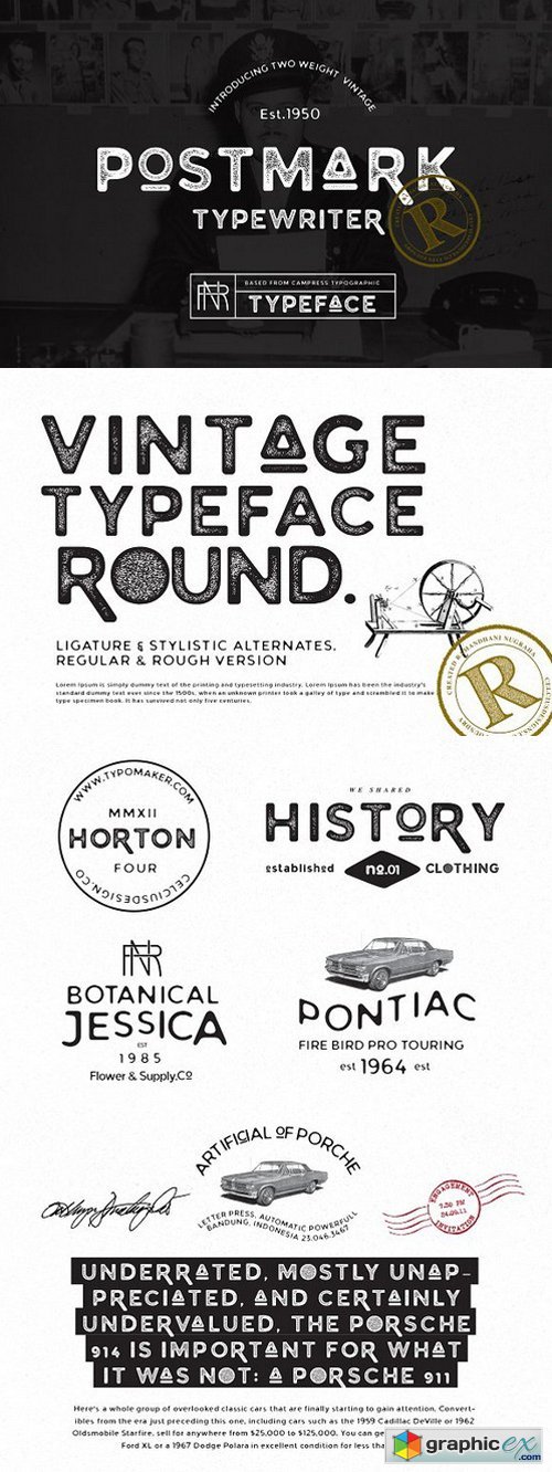 Postmark Typewriter Serif Fonts