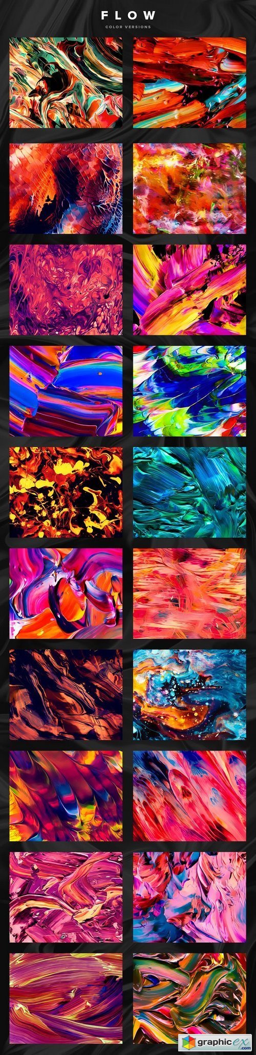 Flow: 100 fluid abstract paintings