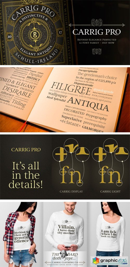 Carrig Pro Font Family Carrig Pro Font Family