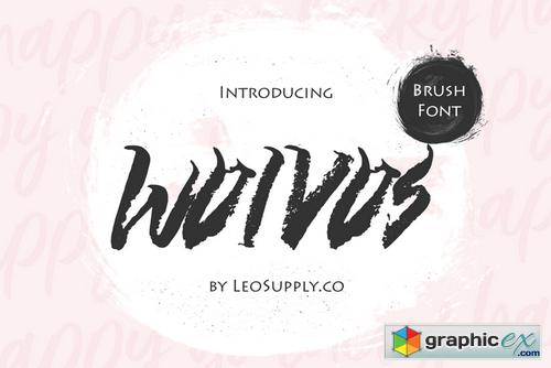 Wolvos Brush Font