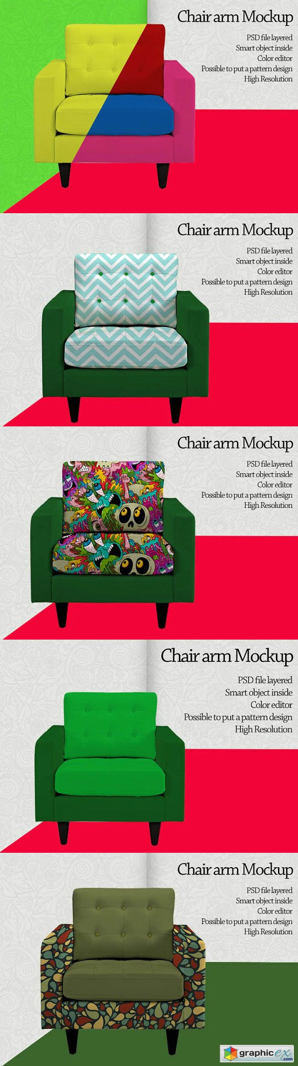 Chair arm Mockup