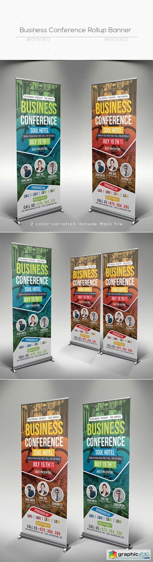 Business Conference Rollup Banner