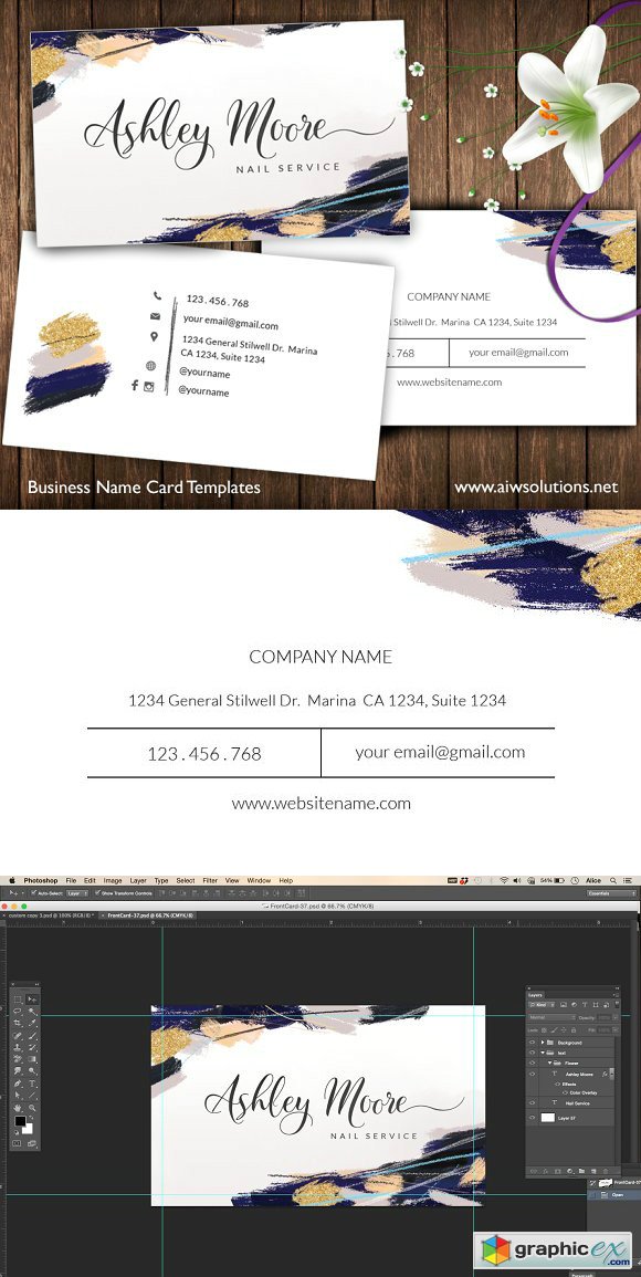 Abstract name card-id37