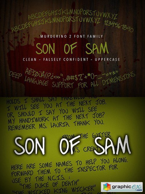 Murderino 2 Son of Sam Typeface