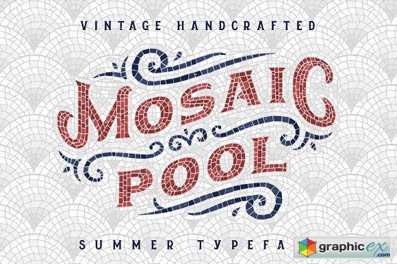 Mosaic Pool Typeface