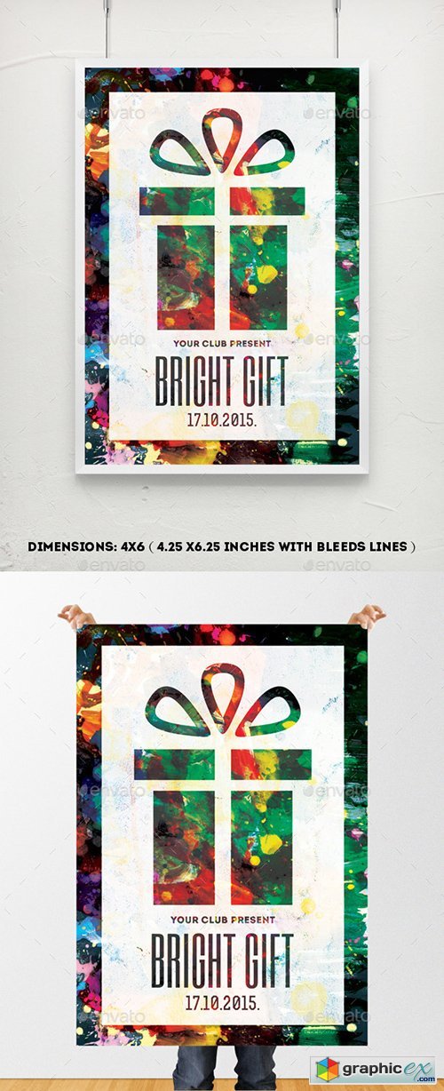 Bright Gift Poster Template