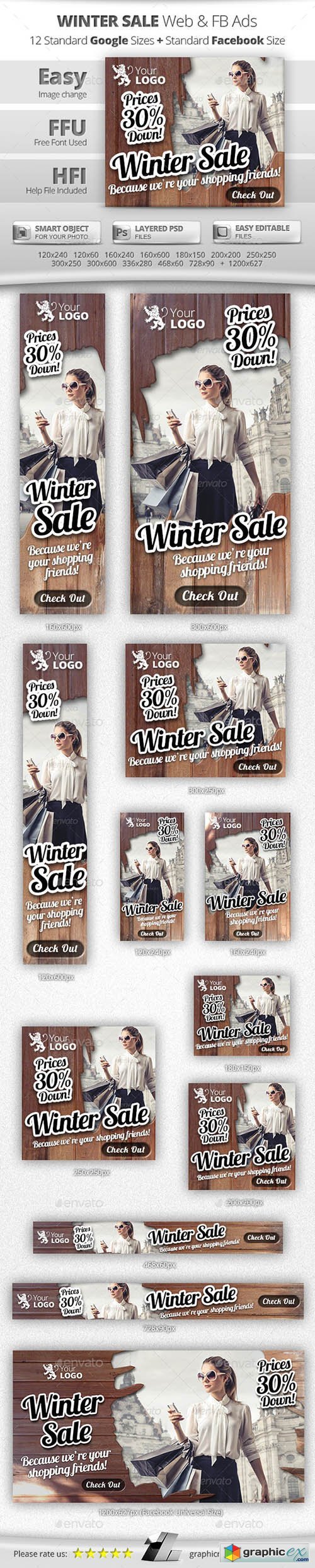 Winter Sale Web & Facebook Banners
