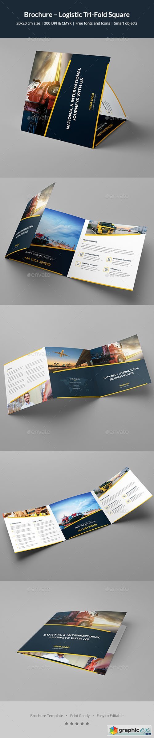 Brochure - Logistic Tri-Fold Square