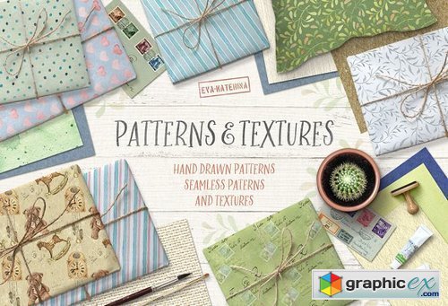 Watercolor Patterns and Textures