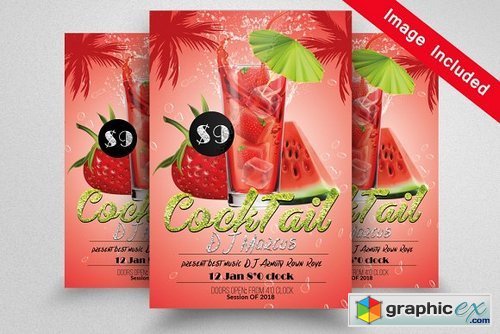 Cocktail Party Flyer Template 1604787