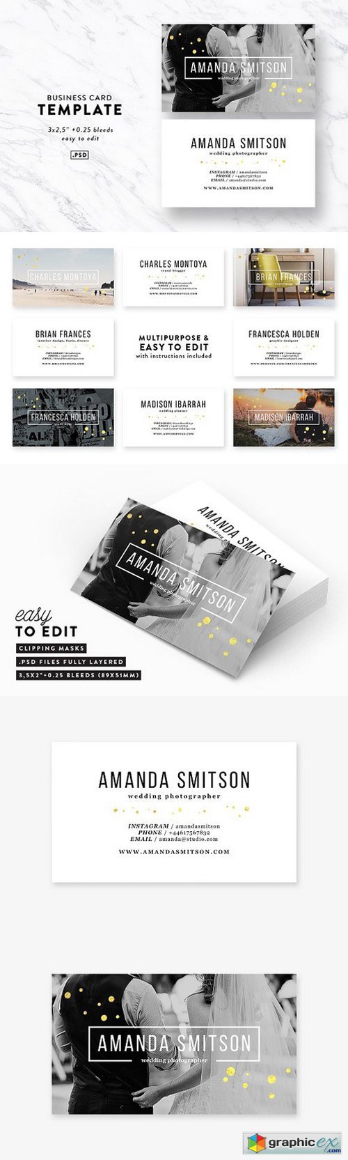 Photography Business Card Template 1594330