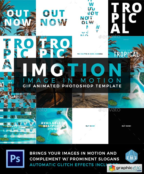Imotion - Gif Animated Photoshop Template