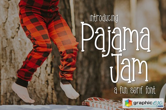Pajama Jam a Fun Serif Font
