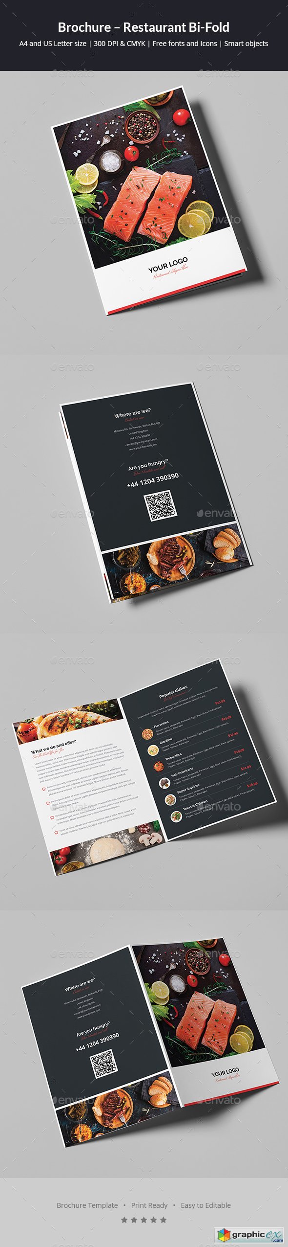 Brochure  Restaurant Bi-Fold