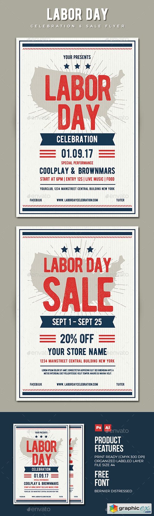 Labor Day Flyer 17625345