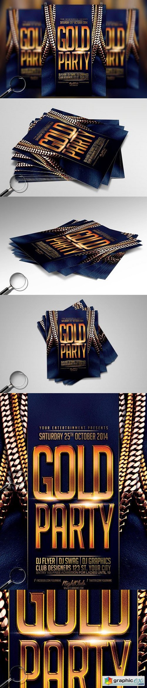 Gold Party | Urban Flyer Template