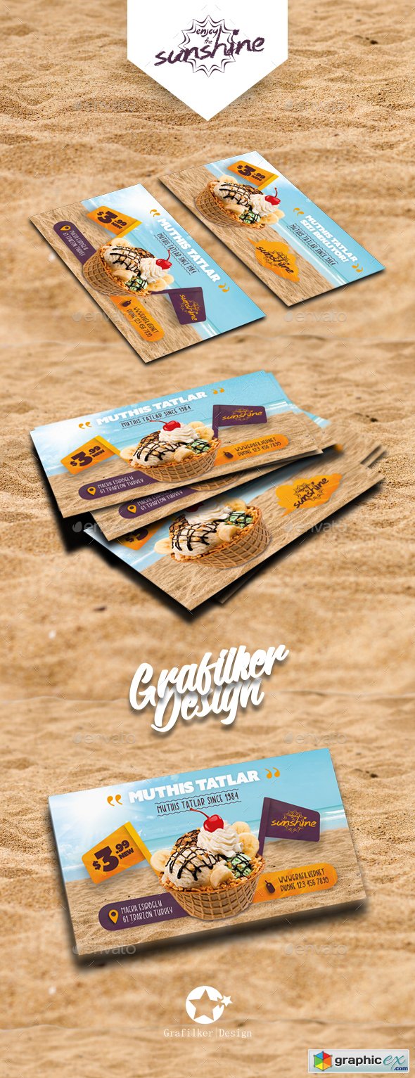 Ice Cream Business Card Templates