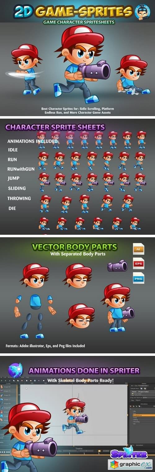2D Game Character Sprites 1625869