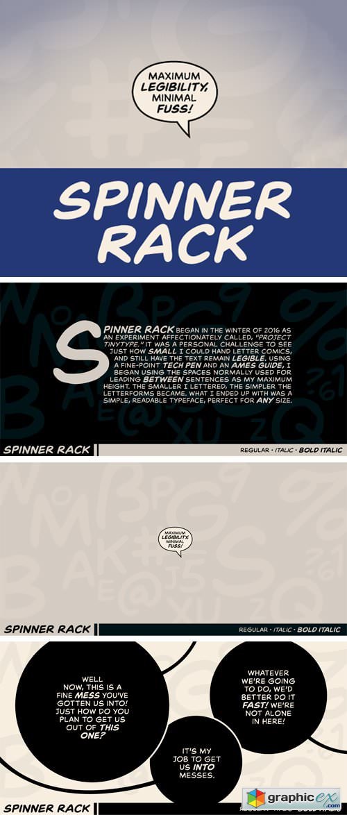 Spinner Rack BB Font Family